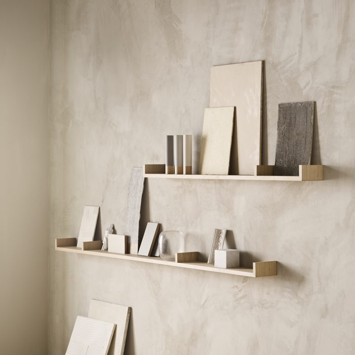 Bolia Display Wandplank B 120 cm - Asymmetrisch Rechts - Eiken