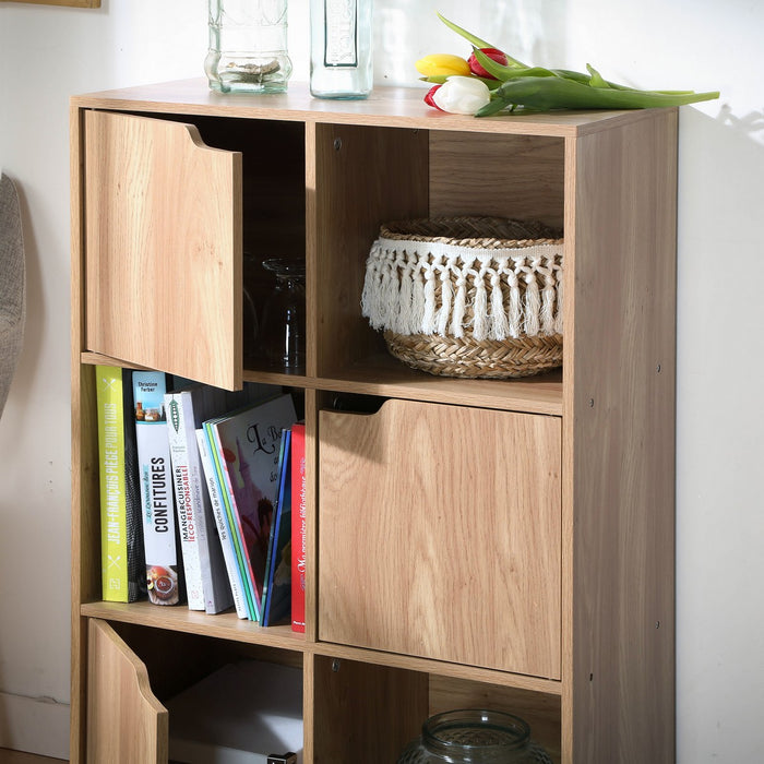 Calicosy - Kast met 3 deuren MODU - Houten effect H90 cm