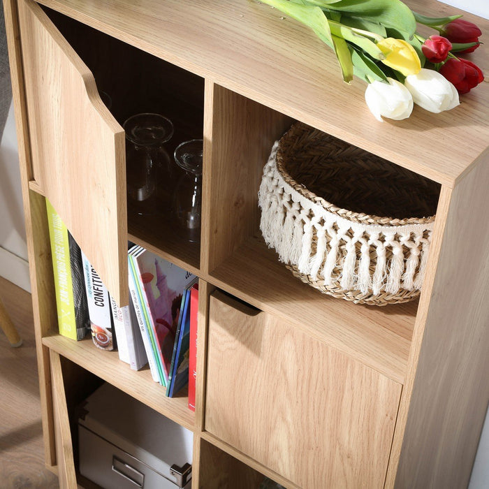 Calicosy - Kast met 3 deuren MODU - Houten effect H90 cm