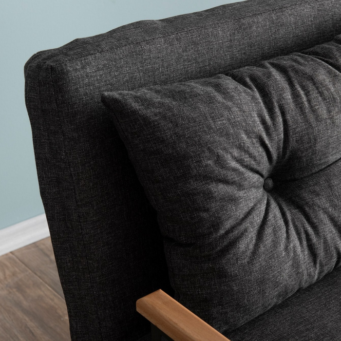 Calicosy - Slaapbank voor 2 personen - SANDO - Donkergrijs