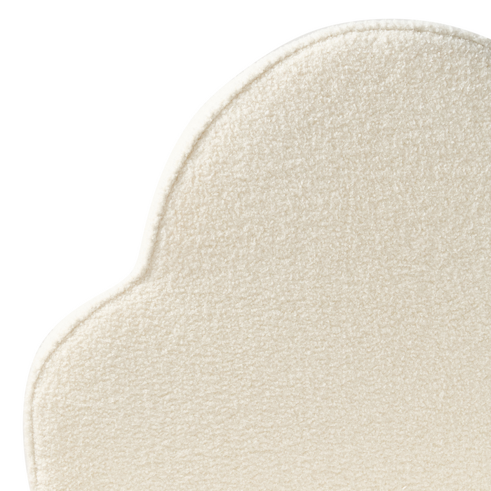 Beliani-BELLEVUE-Eenpersoonsbed-Gebroken wit-90 x 200 cm-Bouclé