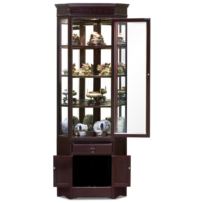 Fine Asianliving Chinese Display Hoekkast Rosewood