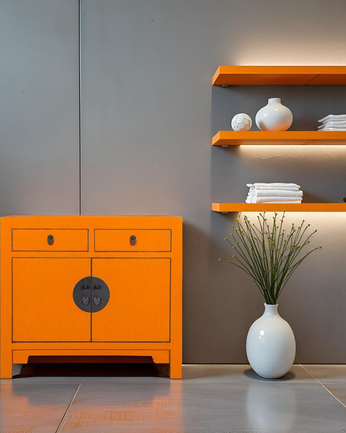 Fine Asianliving Chinese Kast Oranje Oasis-
