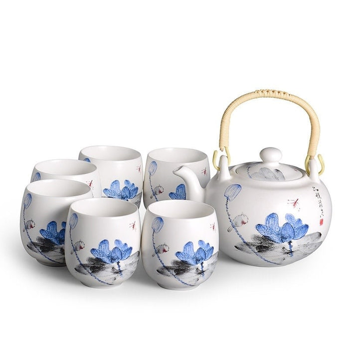 Fine Asianliving Chinese Theeservies Set|7 Porselein