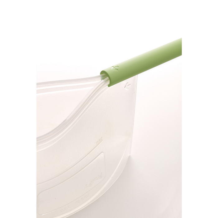 Vershoudzak Staand, set van 3, 0,5 L + 1 L + 1,5 L, Herbruikbaar - Green