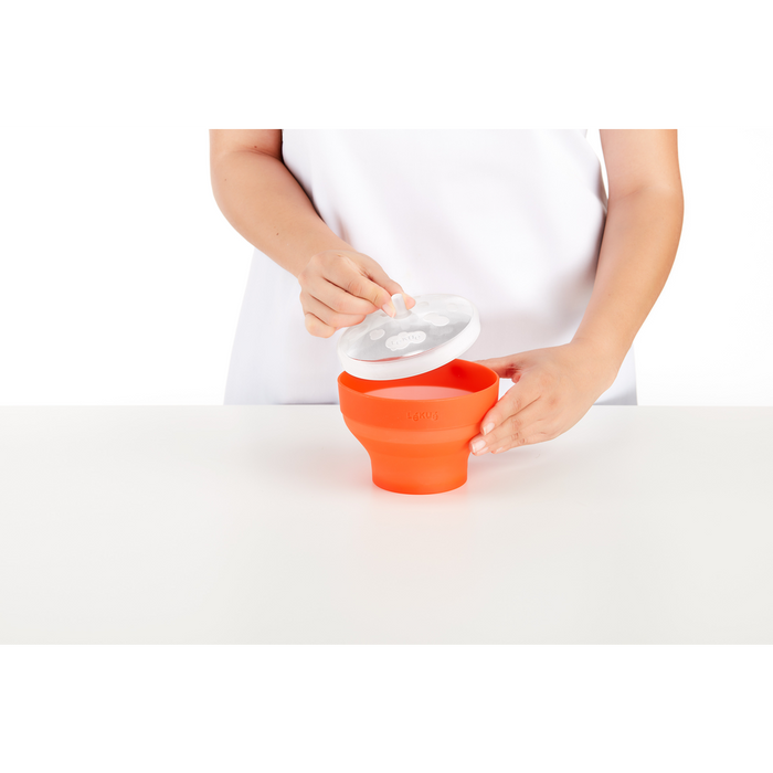 Mini Magnetron Popcorn Maker, set van 2 - Red