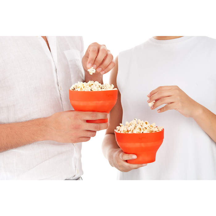 Mini Magnetron Popcorn Maker, set van 2 - Red