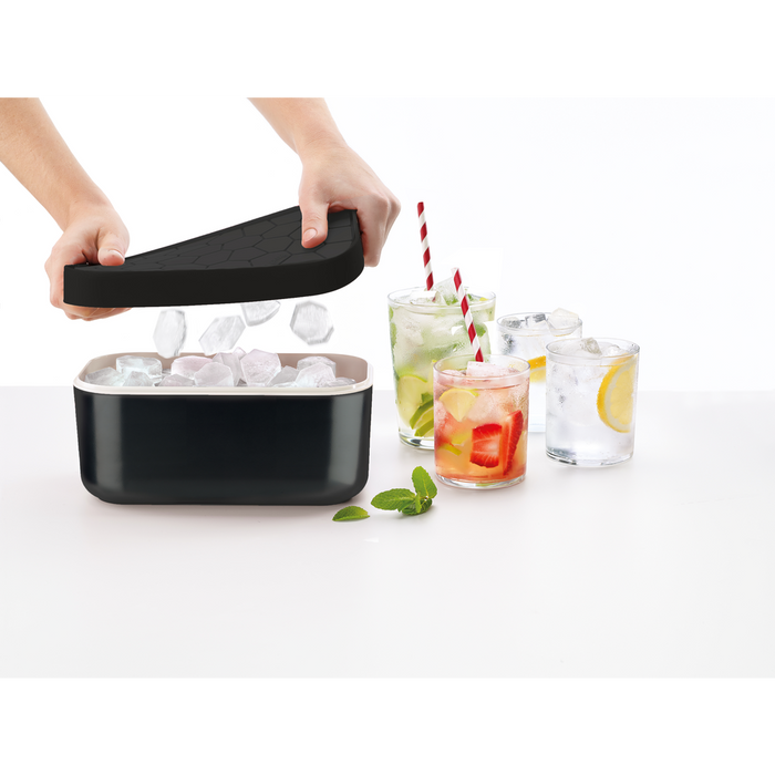 IJsblokjesvorm met bewaardoos - Black