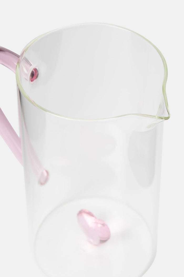 Sissy-Boy Glazen karaf met roze hartje aan de binnenkant