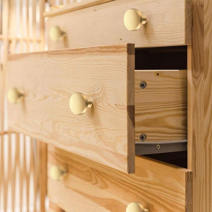 XIVADA Kastknop Roco - Rond - Goud - Aluminium - Set van 2