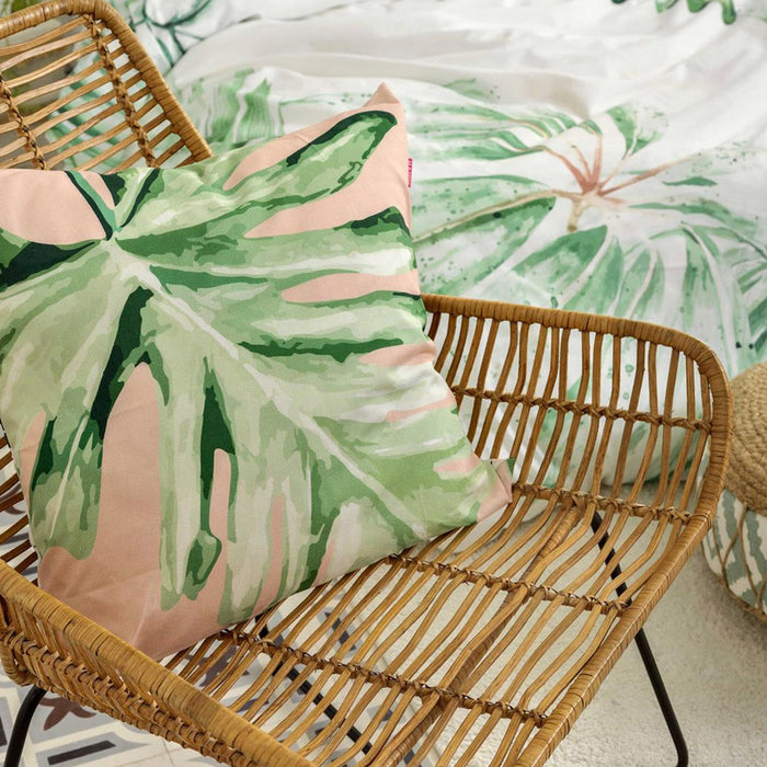 Happy Friday Set van 2 kussenhoezen Delicate Leafs