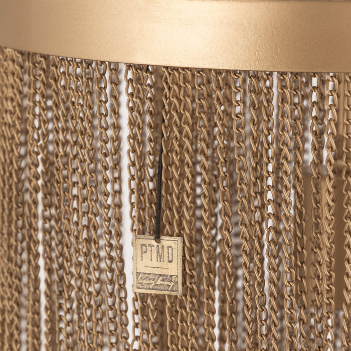 PTMD Hanglamp Brenton - 30x30x50 cm - Ijzer - Goud