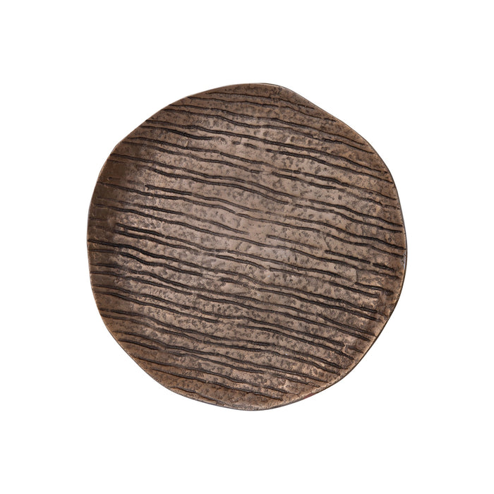 PTMD Schaal Grail - 32x32x2 cm - Aluminium - Goud