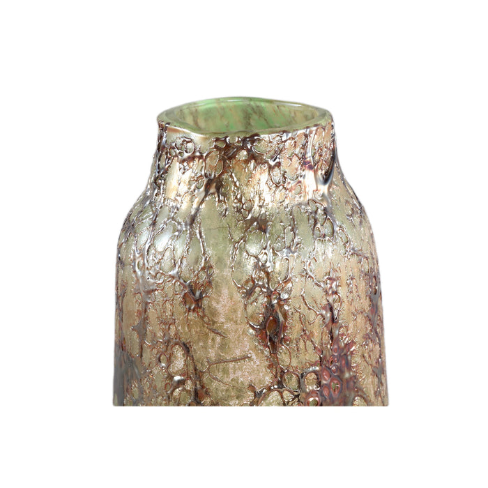 PTMD Vaas Frances - 16x16x34 cm - Glas - Goud