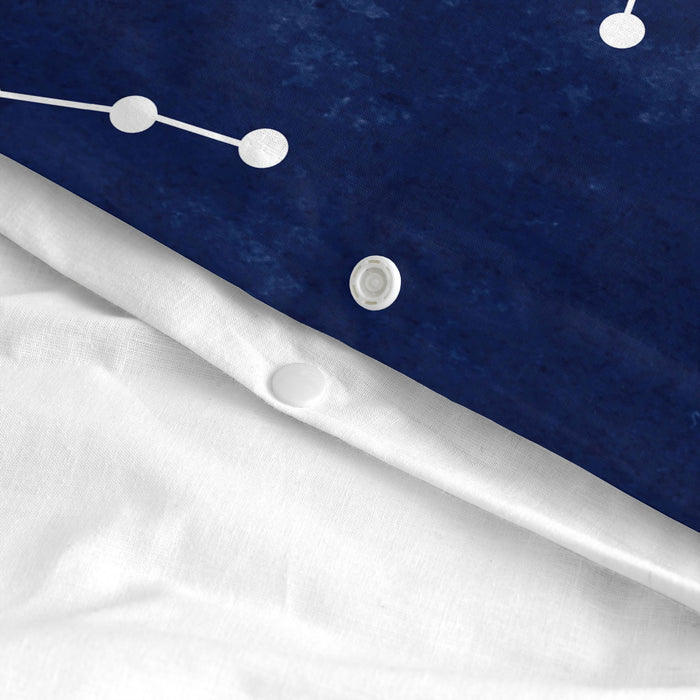 Blanc Dekbedovertrek Cosmos