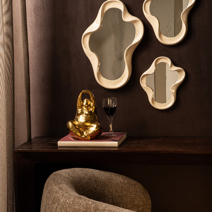 PTMD Spiegel Hannah - 30x3x40 cm - Polyester - Creme