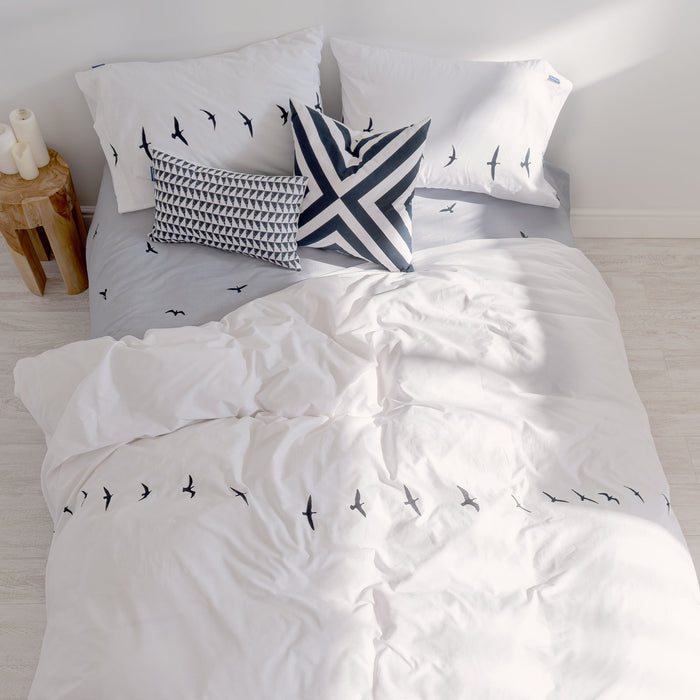 Blanc Dekbedovertrek Trip