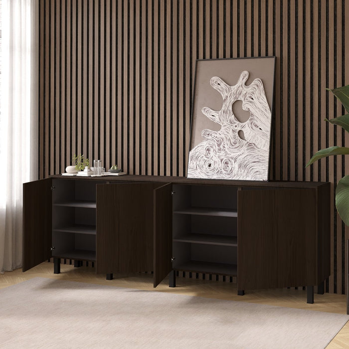 Artego Design Casella Ayaya 243 cm Dressoir Donkerbruin