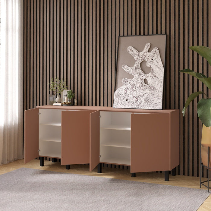 Artego Design Pastell Ayaya 203 cm Dressoir Abrikoos