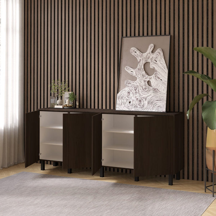 Artego Design Casella Ayaya 203 cm Dressoir Donkerbruin