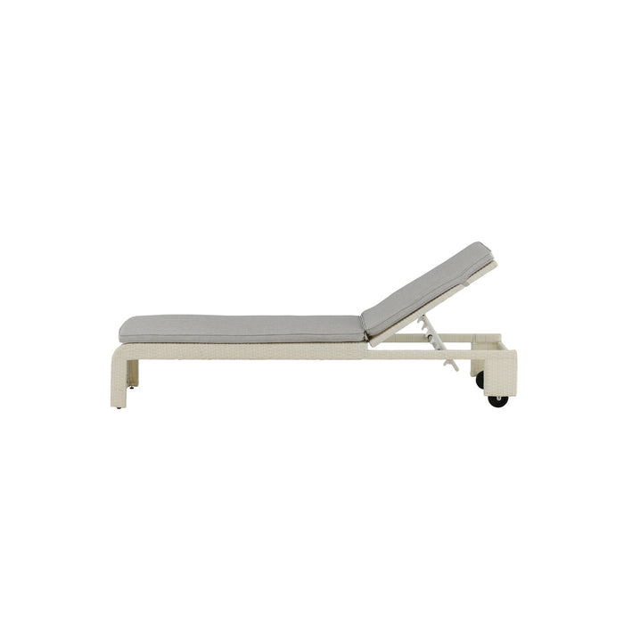 Fjôrd - Lounge Ligbed Wit|Grijs - London