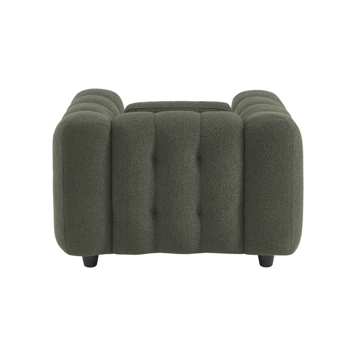 sweeek - Fauteuil in boucléstof met structuur, 1 zitplaats