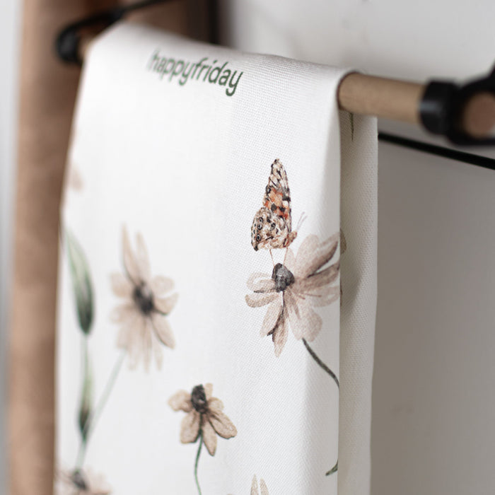 Burgeoning Keukenhanddoek 2 stuks 70x50 cm Happyfriday, Veelkleurig, 100% katoen, de kwaliteit van 200 Gr x m2