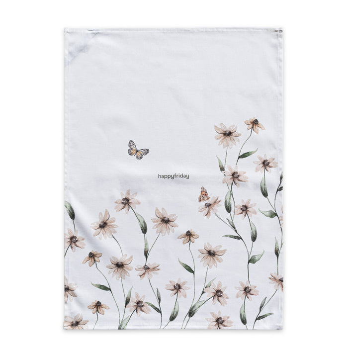 Burgeoning Keukenhanddoek 2 stuks 70x50 cm Happyfriday, Veelkleurig, 100% katoen, de kwaliteit van 200 Gr x m2