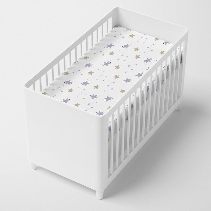 Moons Hoeslaken 70x140x14 cm (Maxiledikant) Moshi Moshi, Veelkleurig, 100% katoen, de kwaliteit van 150 TC