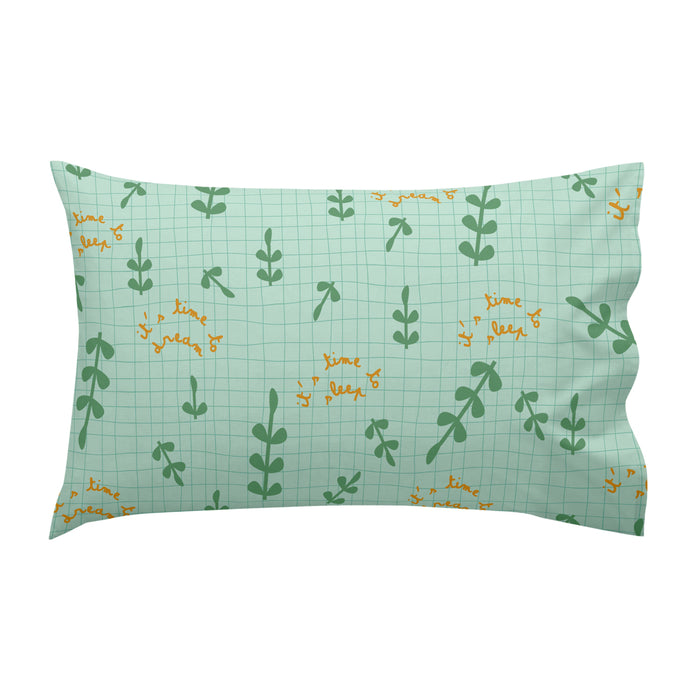 Happy sloth Laken Set ledikant 2-delig Moshi Moshi, Veelkleurig, 100% katoen, de kwaliteit van 150 TC