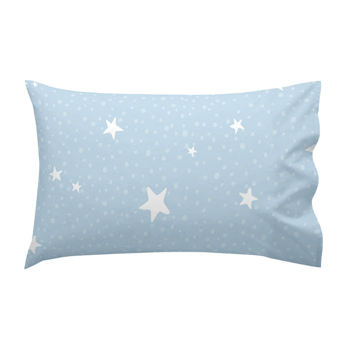 Little star Laken Set ledikant 2-delig Blauw Basic Kids, Blauw, 100% katoen, de kwaliteit van 150 TC