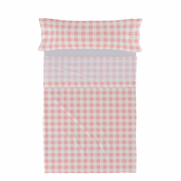 Vichy Laken Set 2-delig Roze Basic Kids, Rosa, 100% katoen, de kwaliteit van 150 TC