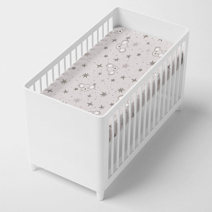 Baby koala Hoeslaken wieg Moshi Moshi, Veelkleurig, 100% katoen, de kwaliteit van 150 TC