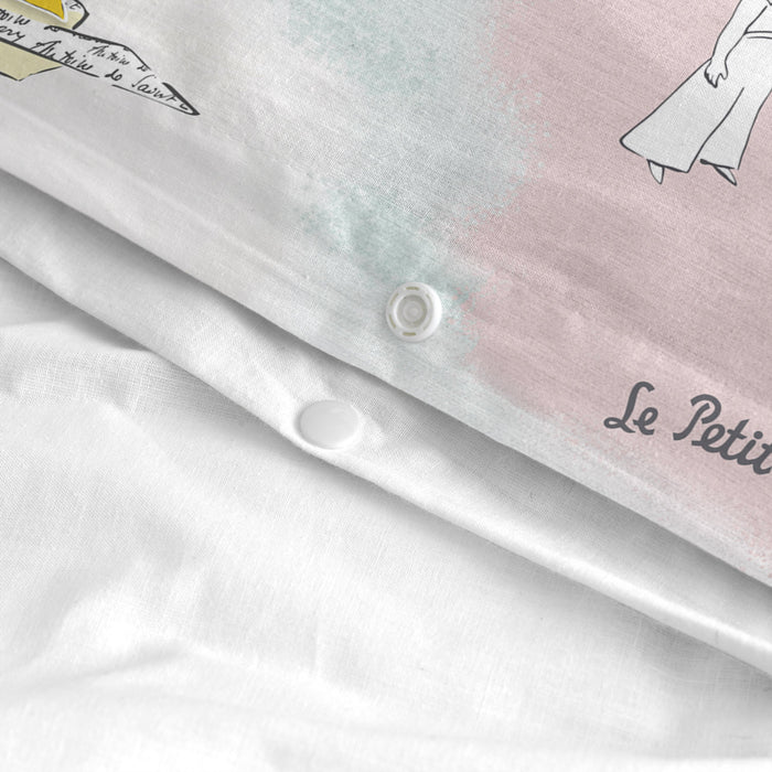 Nuages Dekbedovertrek wieg 2-delig Le Petit Prince, Veelkleurig, 100% katoen, de kwaliteit van 150 TC