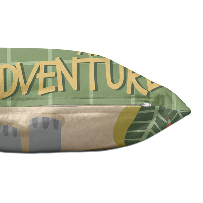 World trip Kussensloop 50x30 cm Mr Fox, Veelkleurig, 100% katoen, de kwaliteit van 150 TC