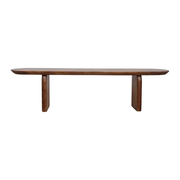 Raw Materials Bullnose eetkamerbank bruin 240 cm