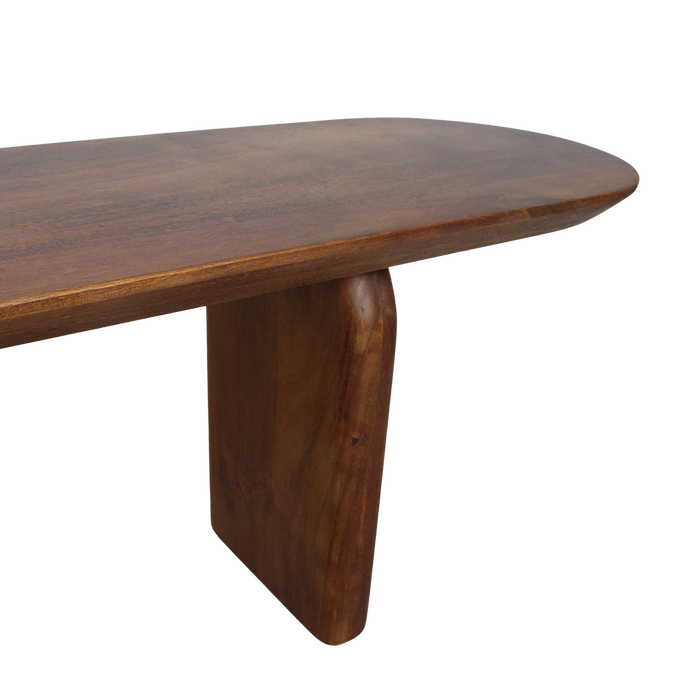 Raw Materials Bullnose eetkamerbank bruin 240 cm