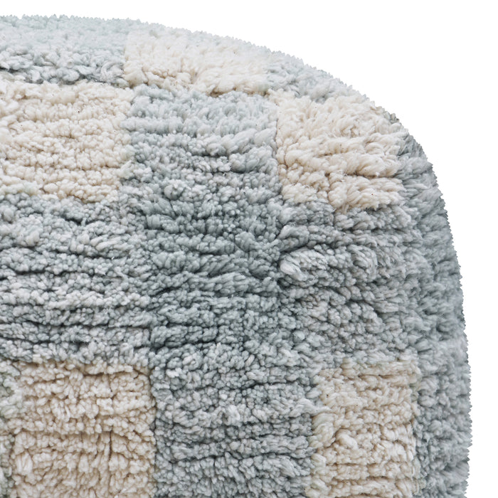 Lorena Canals Vichy Poef - Blauw