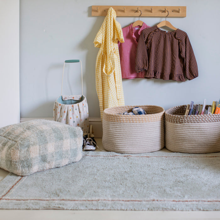 Lorena Canals Vichy Poef - Blauw