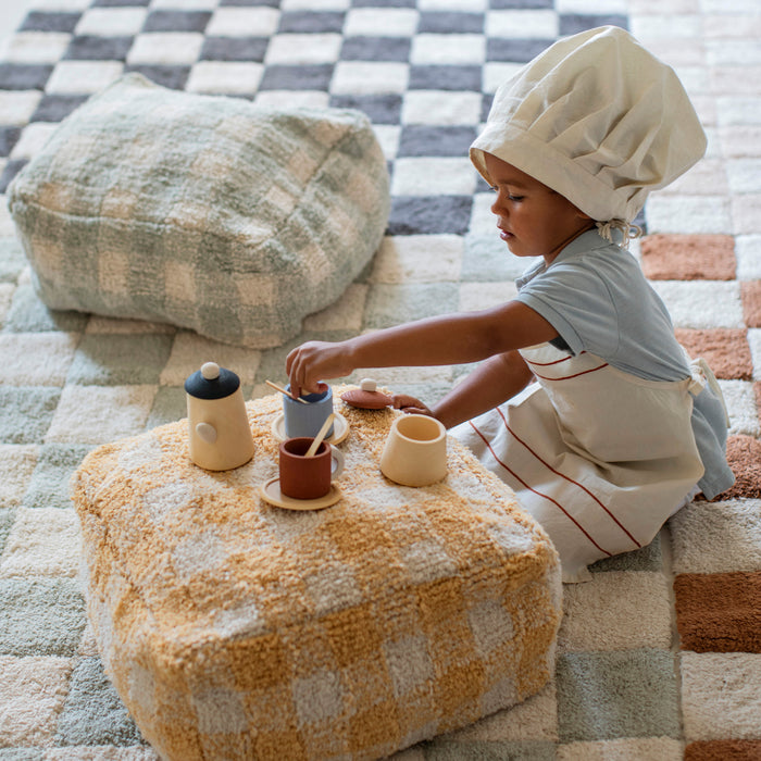 Lorena Canals Vichy Poef - Geel