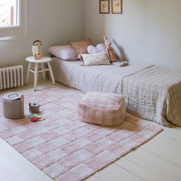 Lorena Canals Vichy Poef - Roze