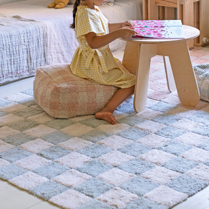 Lorena Canals Vichy Poef - Roze