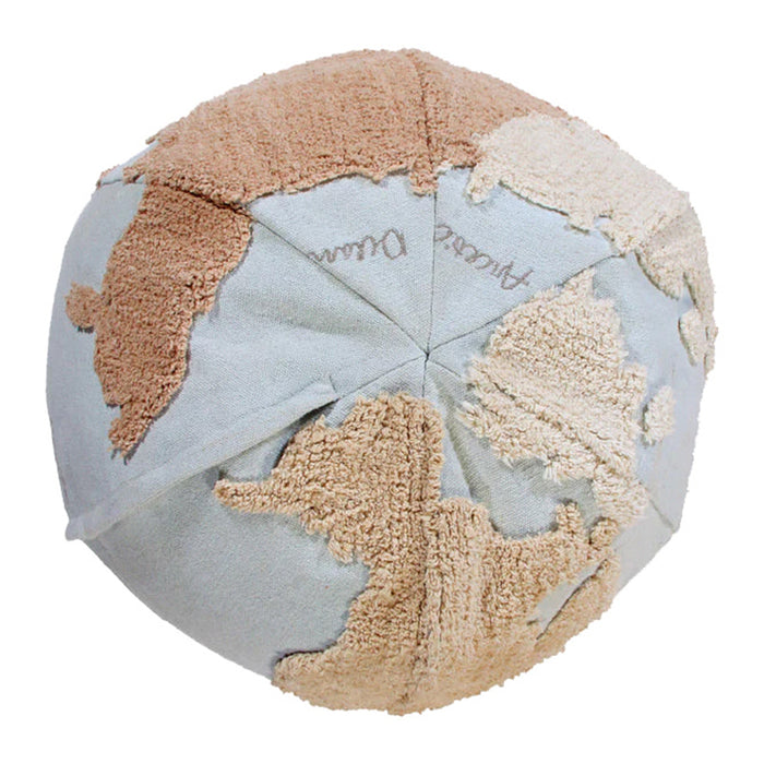 Lorena Canals Back-to-School Poef - Wereldkaart