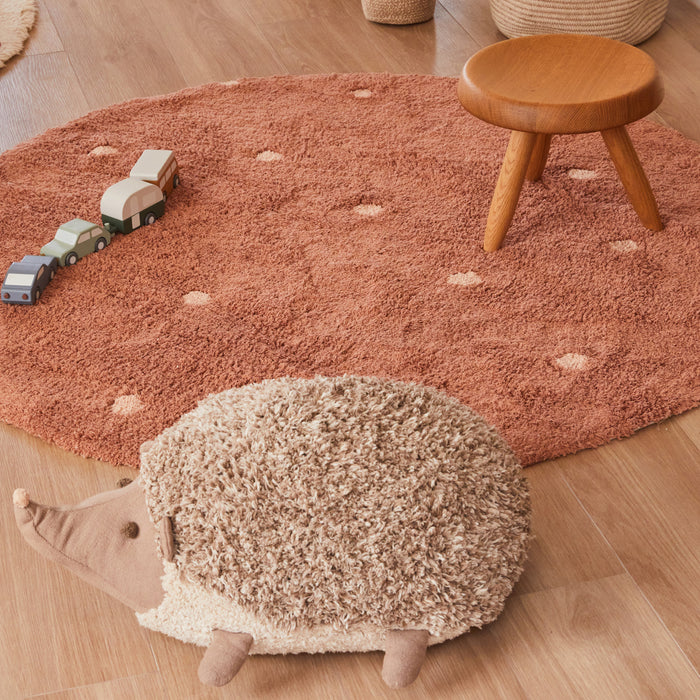 Lorena Canals Dot Vloerkleed Ø 140 cm - Kastanje