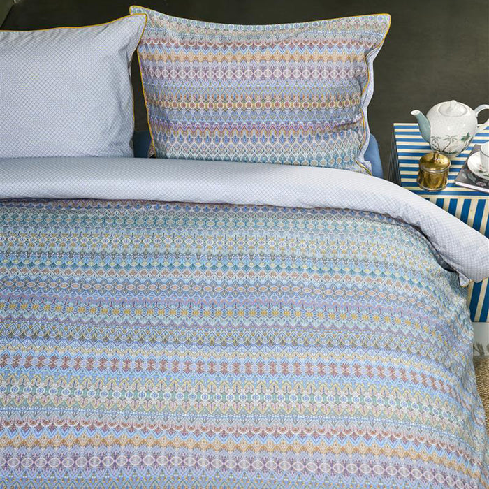 Pip Studio Ashanti Dekbedovertrek 200 x 200/220 cm - Blauw