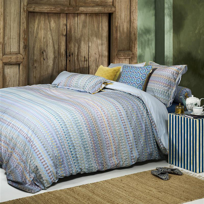 Pip Studio Ashanti Dekbedovertrek 200 x 200/220 cm - Blauw
