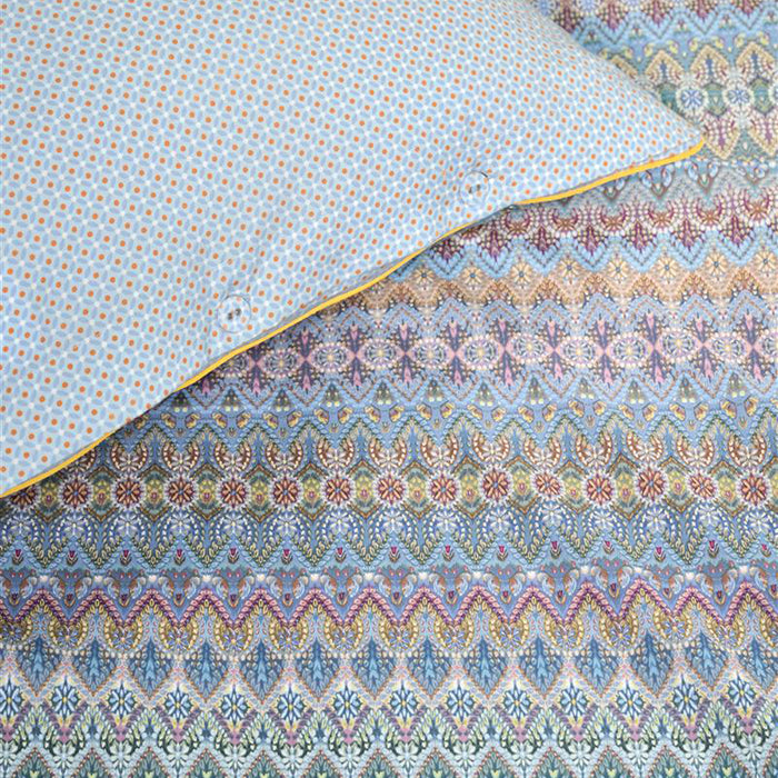 Pip Studio Ashanti Dekbedovertrek 200 x 200/220 cm - Blauw