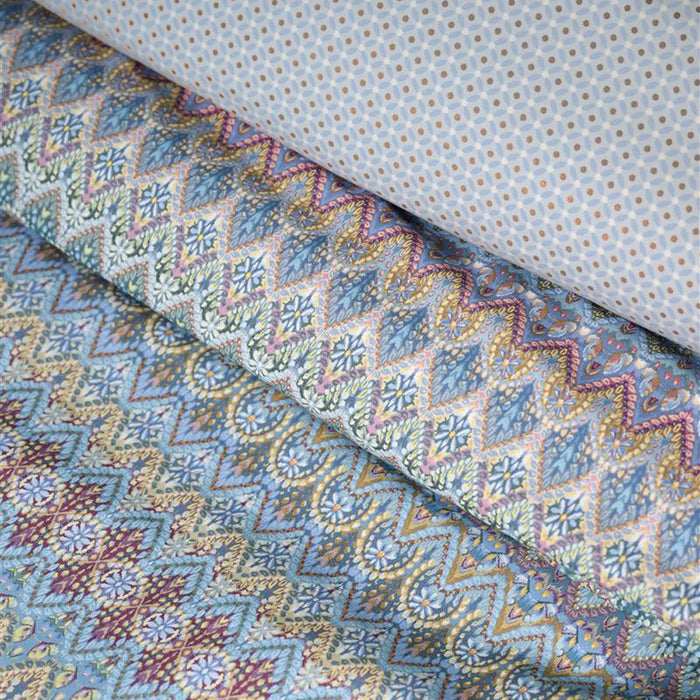 Pip Studio Ashanti Dekbedovertrek 240 x 200/220 cm - Blauw