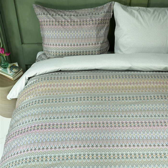 Pip Studio Ashanti Dekbedovertrek 140 x 200/220 cm - Groen