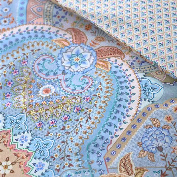 Pip Studio Jabali Flower Dekbedovertrek 240 x 200/220 cm - Blauw